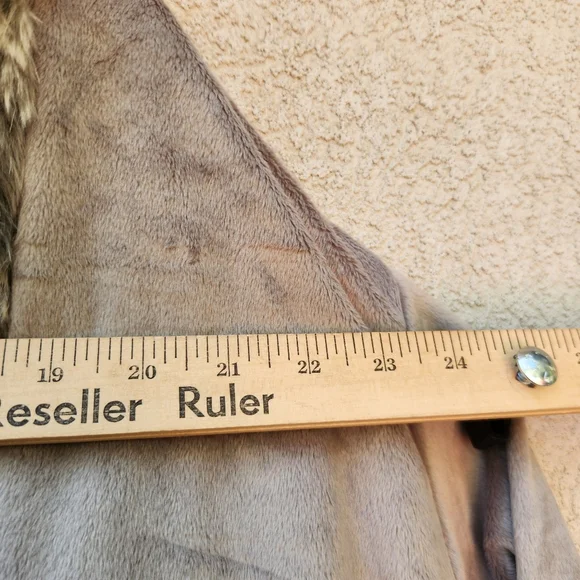 POTTERY BARN Intimates & Sleepwear Women's Robe Large Faux Fur Hood No Belt - Picture 14 of 16